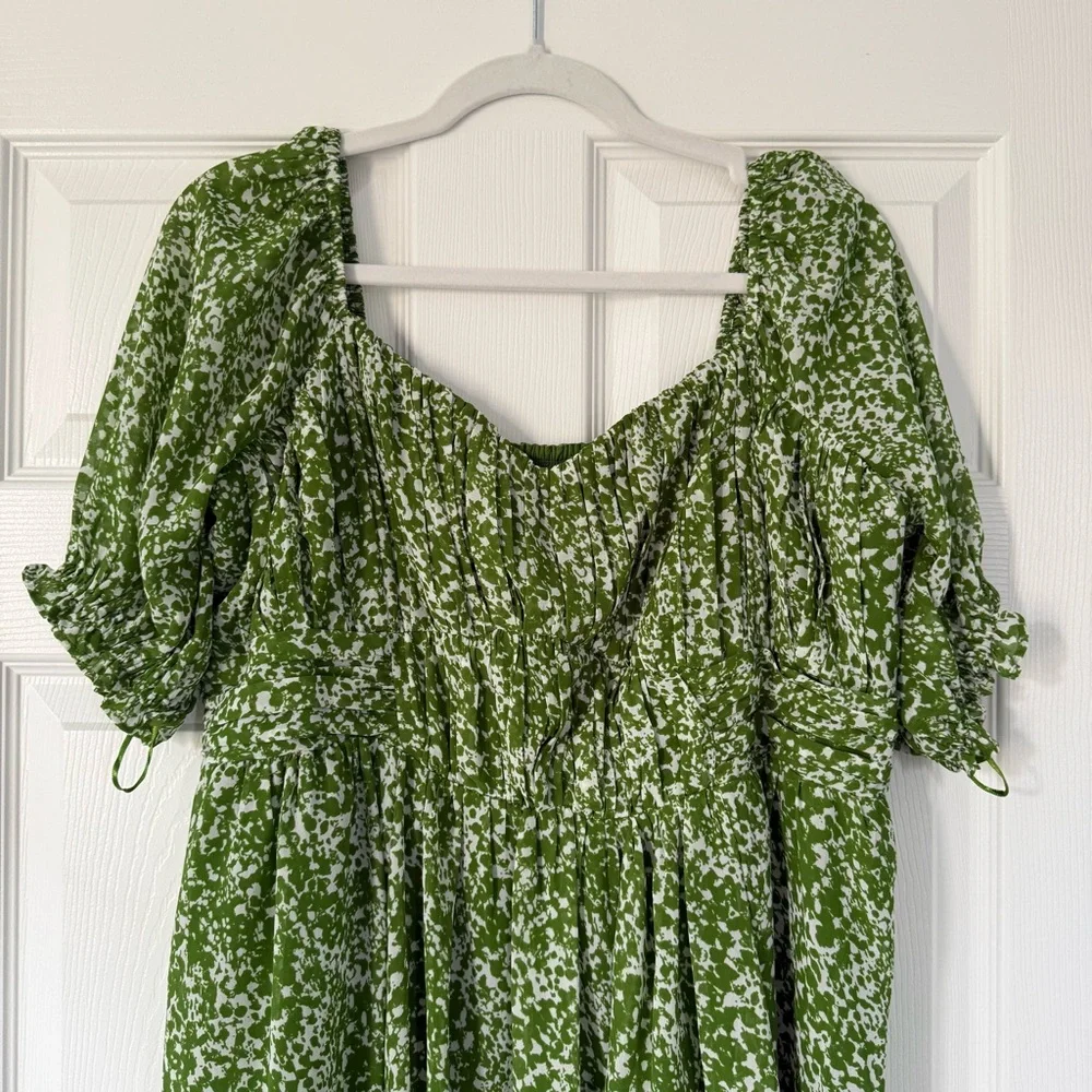Abercrombie & Fitch Green Patterned Mini Dress - Picture 4 of 13